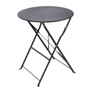 Black Pavement Style Steel Table 595mm- Bolero GH558