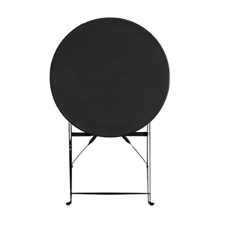 Black Pavement Style Steel Table 595mm- Bolero GH558