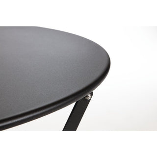 Black Pavement Style Steel Table 595mm- Bolero GH558