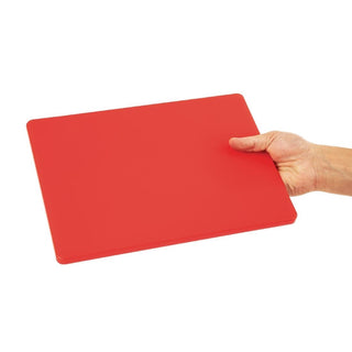 Low Density Chopping Board Red - 305x229x12mm- Hygiplas GH794