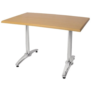 Aluminium Twin Leg Table Base (Pack of 2)- Bolero GH985