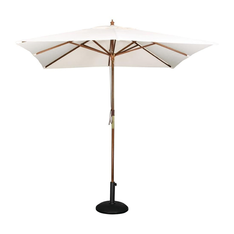 Square Outdoor Umbrella 2.5m Cream- Bolero GH988