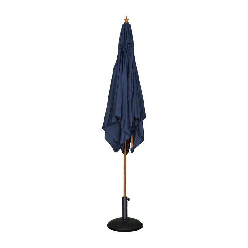 Square Outdoor Umbrella 2.5m Navy Blue- Bolero GH991