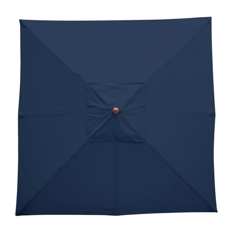 Square Outdoor Umbrella 2.5m Navy Blue- Bolero GH991