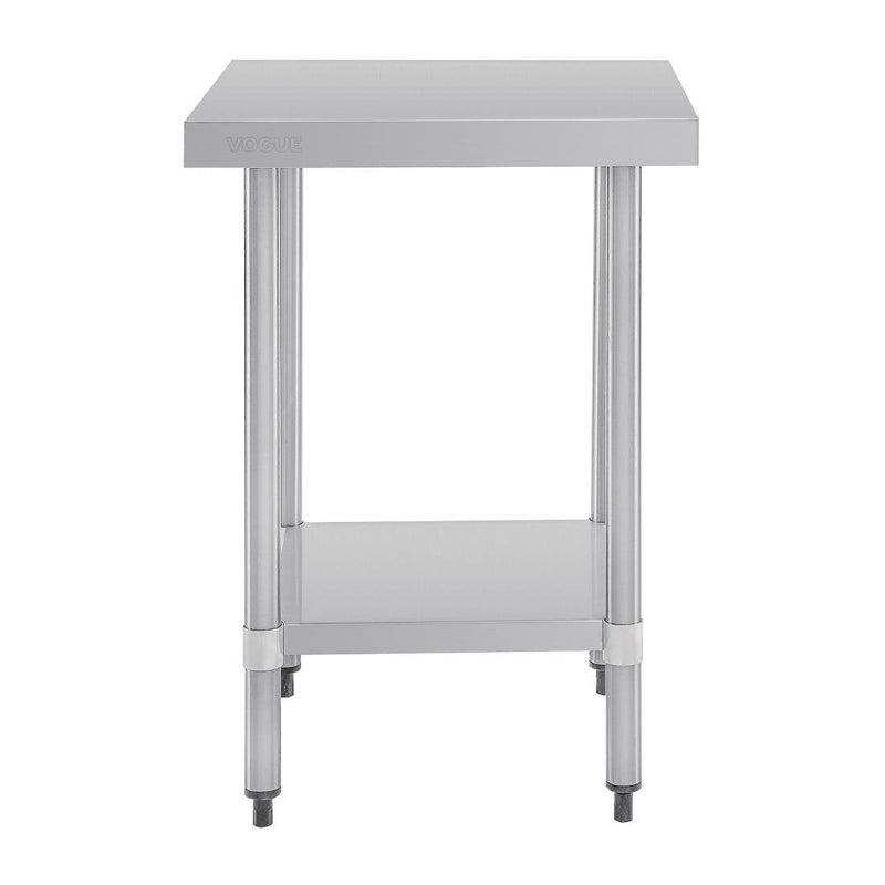 Stainless Steel Prep Table without Upstand- Vogue GJ500