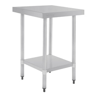 Stainless Steel Prep Table without Upstand- Vogue GJ500