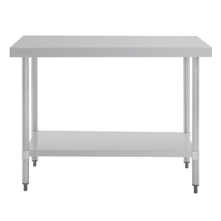 Stainless Steel Prep Table without Upstand- Vogue GJ500