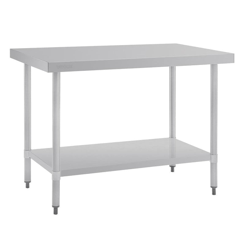 Stainless Steel Prep Table without Upstand- Vogue GJ500