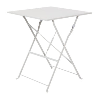 Grey Square Pavement Style Steel Table- Bolero GK988