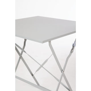 Grey Square Pavement Style Steel Table- Bolero GK988