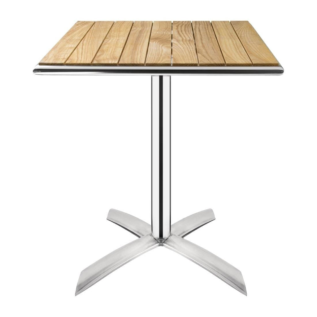 Ash Flip Top Square Bistro Table 600mm- Bolero GK991