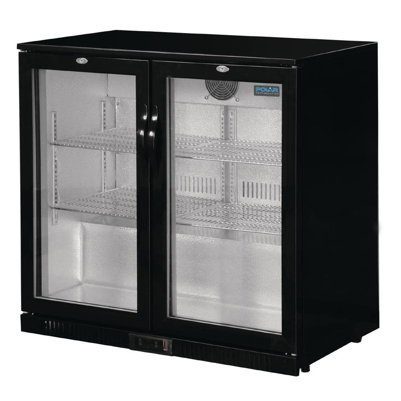 G-Series Counter Back Bar Cooler with Hinged Doors 208Ltr- Polar GL002-A