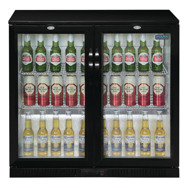 G-Series Counter Back Bar Cooler with Hinged Doors 208Ltr- Polar GL002-A