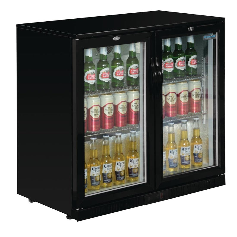 G-Series Counter Back Bar Cooler with Hinged Doors 208Ltr- Polar GL002-A