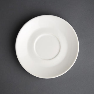 Olympia Cafe Saucer White (Fits CB468 and CE537 Pack) - 158mm (12 Pack) - GL048