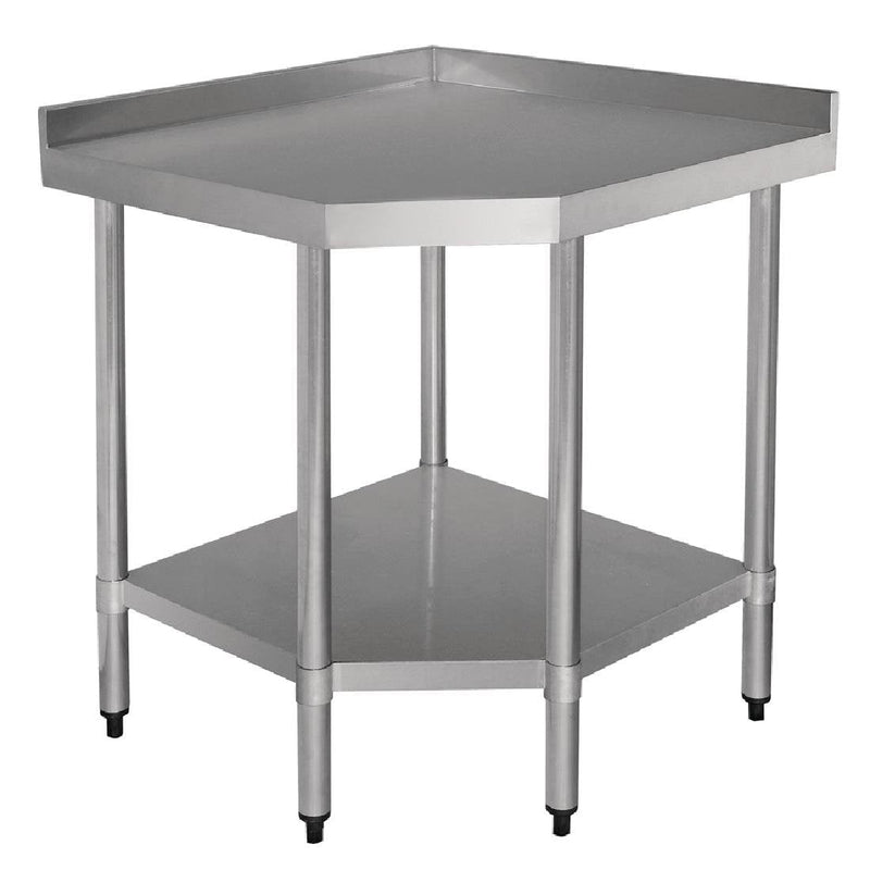 Stainless Steel Corner Table- Vogue CB907