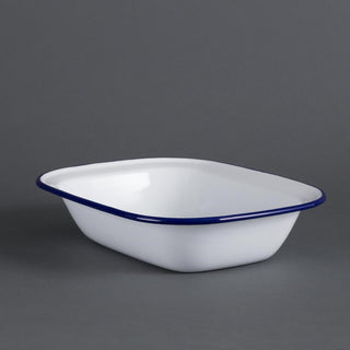 Olympia Enamel Dish Rectangular 280 x 190mm - GM510