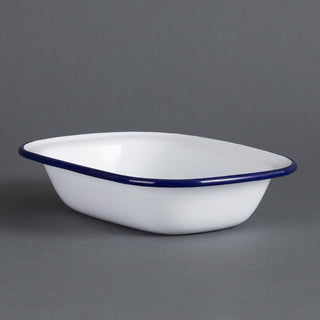 Olympia Enamel Pie Dish Rectangular 180x135mm - GM511