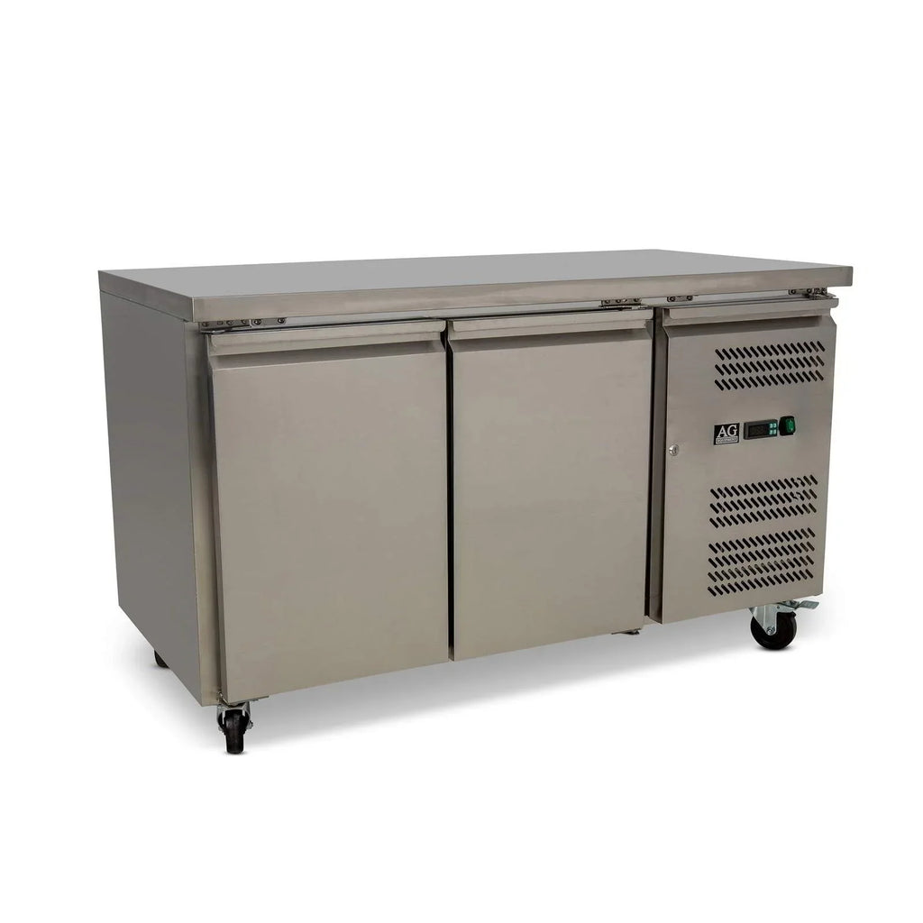 AG Two Door Commercial Worktop / Under Bench Freezer 700mm Depth- AG Equipment AG-GNX2100BT