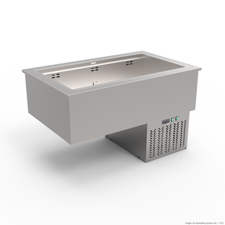 Thermaster 3xGN 1/1 Capacity Ventilated Static Cold Bain Marie Trays - GN3-VA