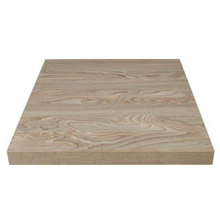 Bolero Pre-drilled Square Table Top Antique Natural 700mm - GR331