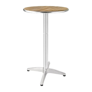 Ash Round Poseur Height Table 600mm- Bolero GR332