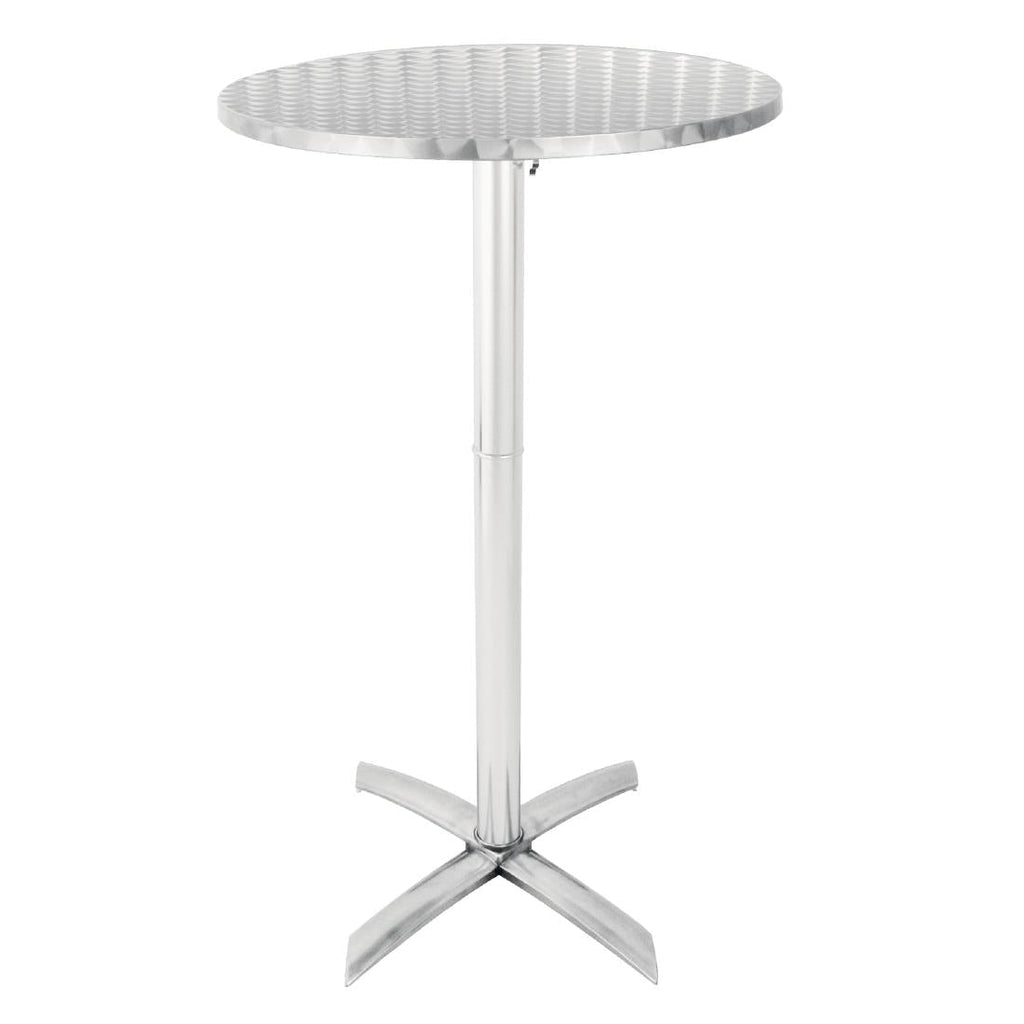 Flip Top Poseur Table Stainless Steel- Bolero GR396