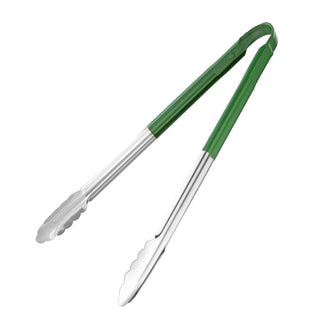 Colour Coded Serving Tong Green 405mm- Hygiplas HC851