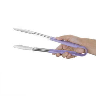 Colour Coded Purple Serving Tongs 300mm- Hygiplas HC852