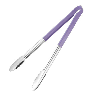 Colour Coded Serving Tong Purple 405mm- Hygiplas HC853