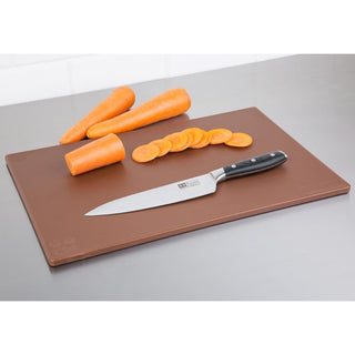 Antibacterial Low Density Chopping Board Brown - 450x300x10mm- Hygiplas HC857