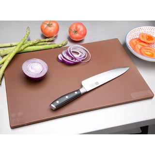 Antibacterial Low Density Chopping Board Brown - 450x300x10mm- Hygiplas HC857