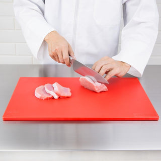 Antibacterial Low Density Chopping Board Red - 450x300x10mm- Hygiplas HC859