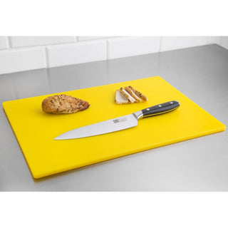 Antibacterial Low Density Chopping Board Yellow - 450x300x10mm- Hygiplas HC861