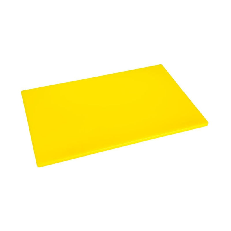 Antibacterial Low Density Chopping Board Yellow - 450x300x10mm- Hygiplas HC861