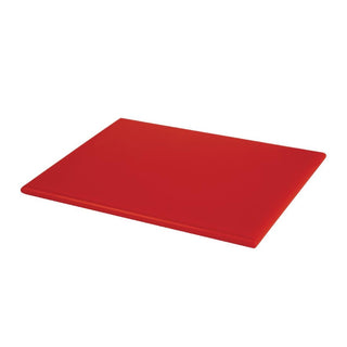 High Density Chopping Board Red - 12x229x305mm- Hygiplas HC866