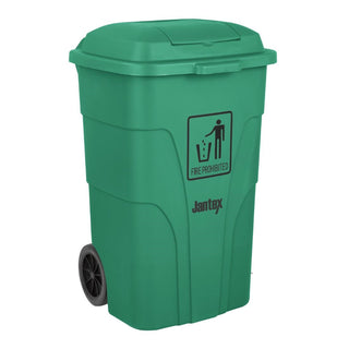 Jantex 120Ltr Wheelie Bin with Foot Pedal Green - HC924