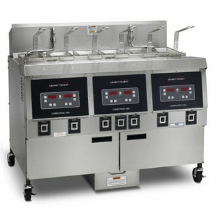 Henny Penny 320 Series Triple Well Electric Open Fryer with 1000 Computron - Full/Full/Split - OFE323-1000-Full/Full/Split