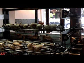 M28C2S 2 Tier Showcooking Charcoal Rotisserie- Semak M28C2S-SEM