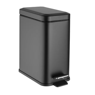 Jantex Slim Washroom Bin Black 5Ltr - HT476
