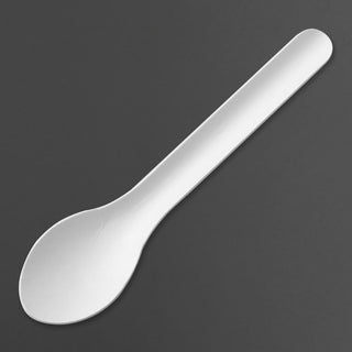 Fiesta Compostable Paper Spoons 150mm (100 Pack) - HT485
