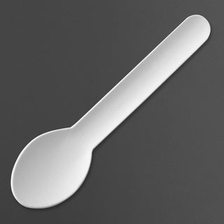 Fiesta Compostable Paper Teaspoons 132mm (100 Pack) - HT486