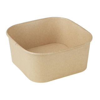 Fiesta Recyclable Square Container Bases 1400ml (300 Pack) - HW018