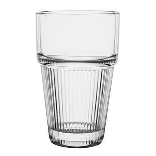 Olympia Ridged Stacking Tumblers 300ml (6 pack) - HW796