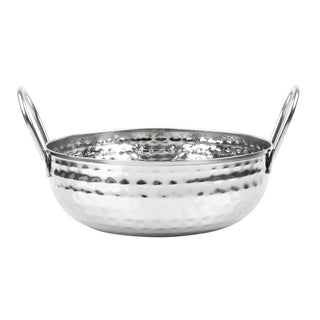 Olympia Table Presentation Hammered Kadai Dish Stainless Steel 170mm - HY106