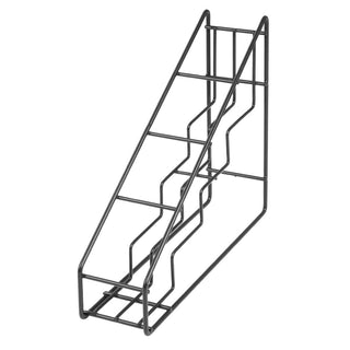 Olympia Syrup Bottle Stand Black Wire 400x105x320mm - HY987