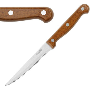 Olympia Steak Knives Wood Effect Handle (12 Pack) - HZ970