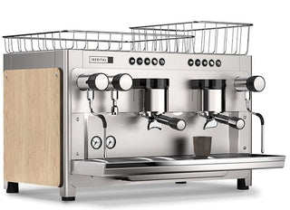 Iberital Tandem - 2 Group Timber &amp; White - Brand New