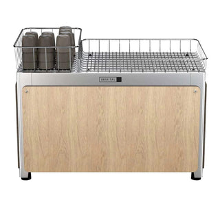 Iberital Tandem - 2 Group Timber &amp; White - Brand New