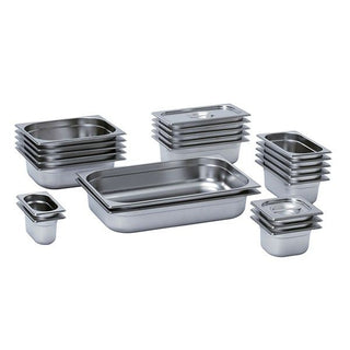 Mixrite 1/9x150mm pan 48 x GN Pans (201 Stainless Steel) 176x108x150 mm 19150